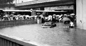 百年一遇暴雨 北京多地成“积水潭”